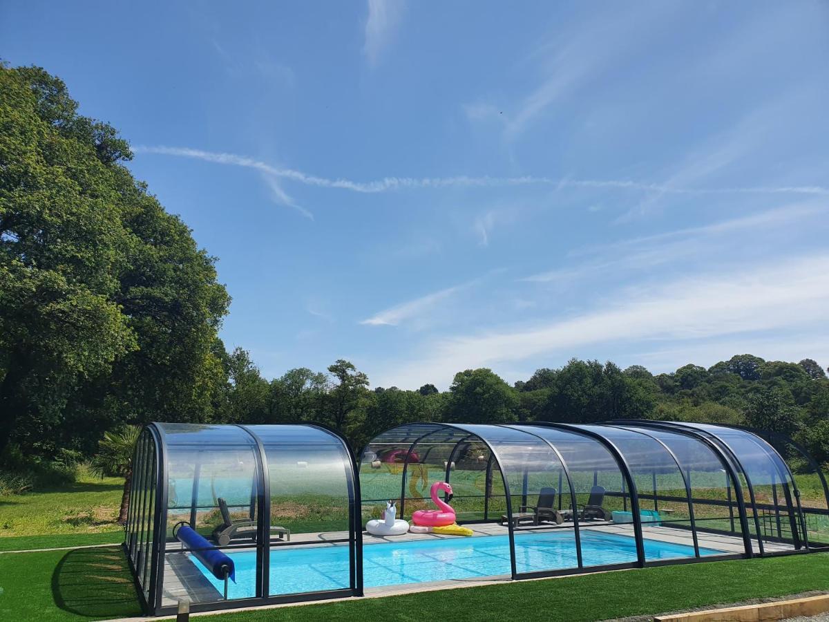 Gites De Maner Ster - Le Frene Piscine Ou Le Chene Piscine Et Spa Privatif Cléden-Poher Екстериор снимка